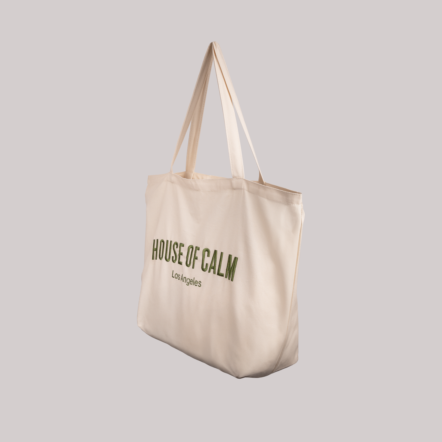 Eco-friendly non-toxic cotton tote bag with reinforced handles